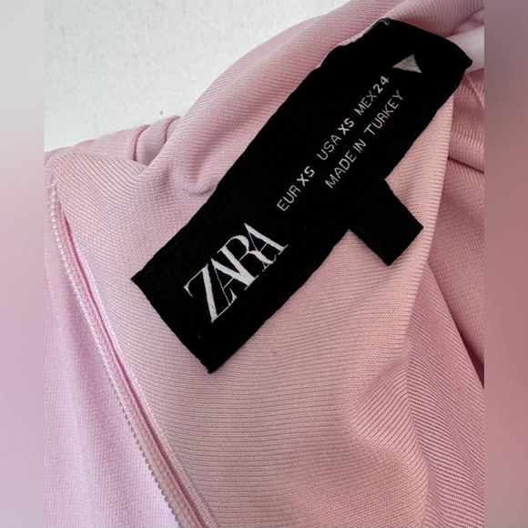 ZARA DRAPED MIDI DRESS - Picture 3 of 5